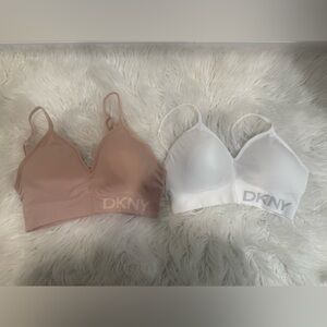 DKNY White and pink Bra Duo
